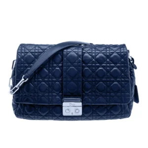 Christian Dior Cannage New Lock Leather Flap Bag