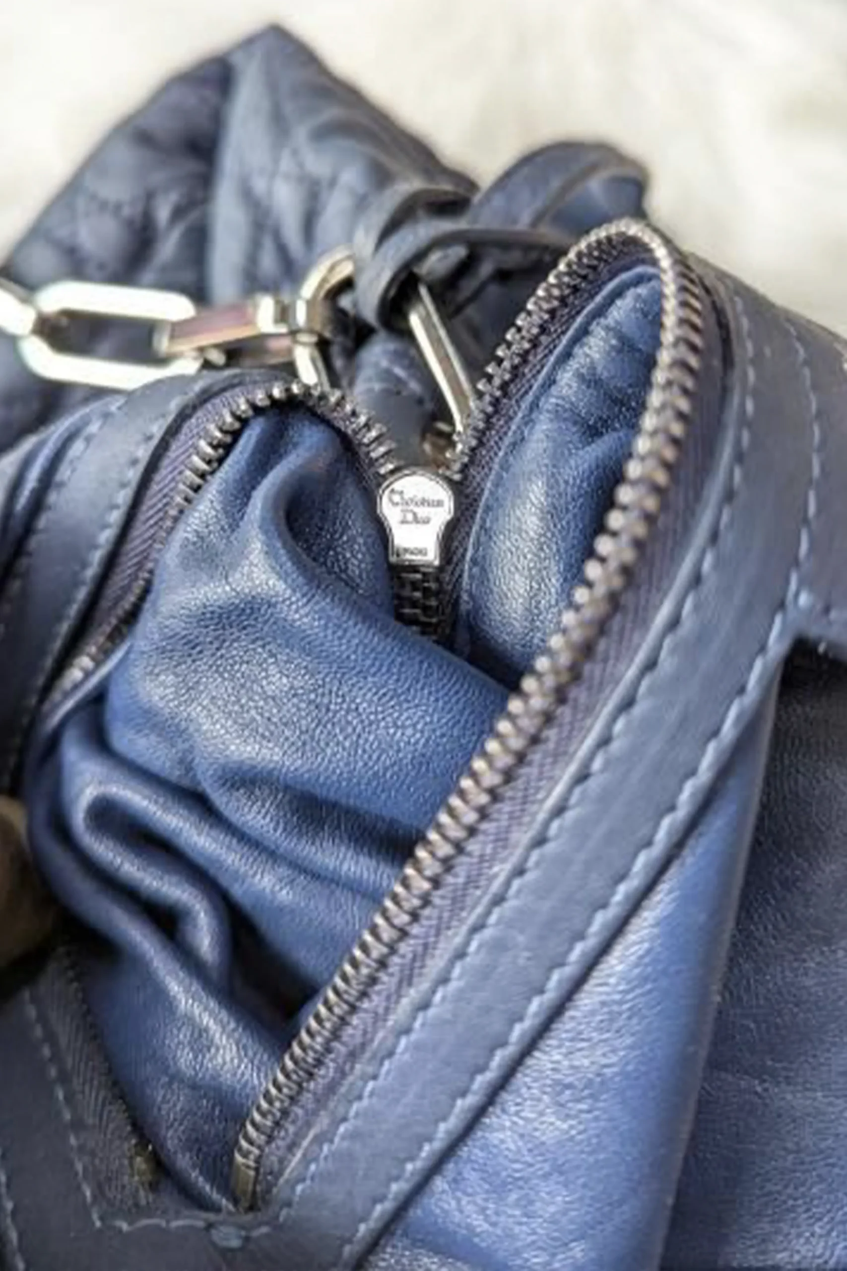 Christian Dior Cannage New Lock Leather Flap Bag - Image 7