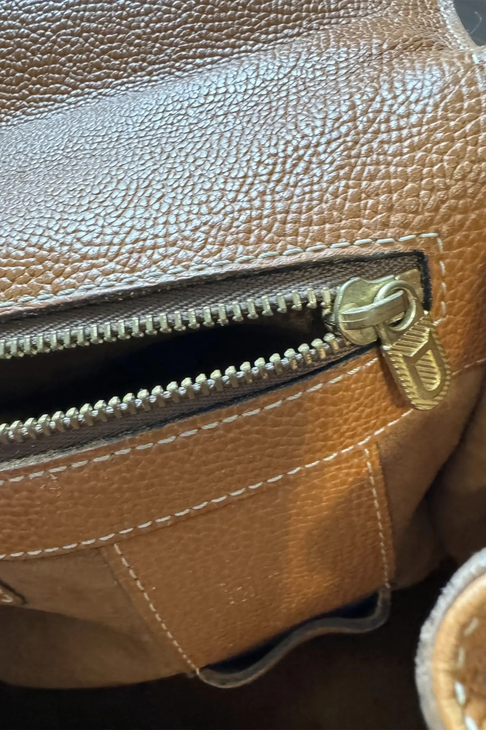 Delvaux 'Gin Fizz' Cognac Jumping Bag - Image 3