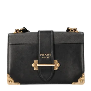 Prada Cahier Leather Crossbody Bag
